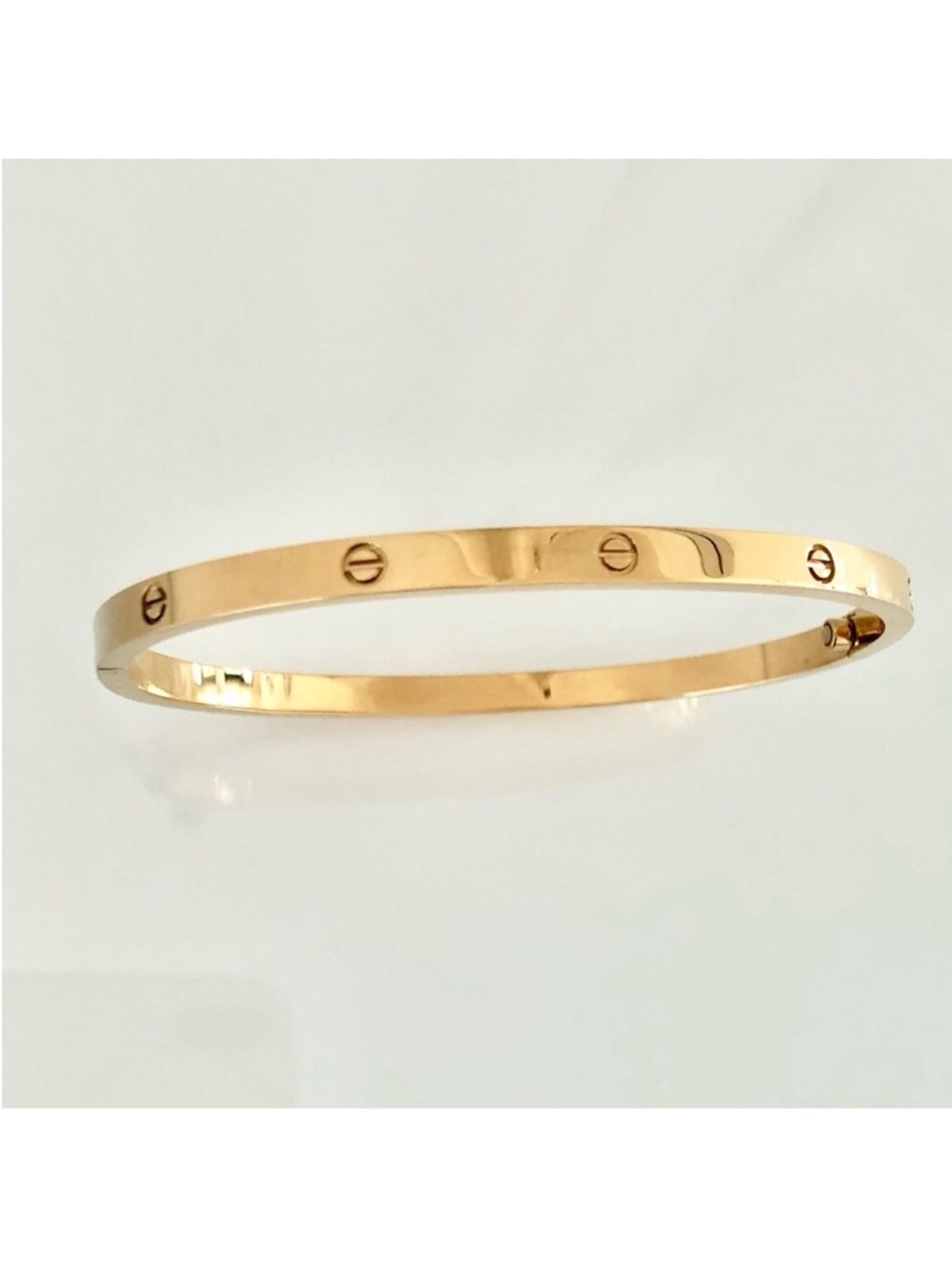 Generic Thin Gold Screw Cuff Bangle Bracelet with Screwdriver - Picture 8 of 10